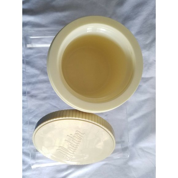 Vintage 70's ALADDIN THERMOS INSULATED MODEL #7000 Freezer Lid Beige Hot or Cold - Picture 4 of 6